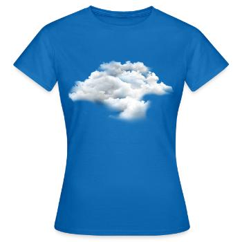 nuage - T-shirt Femme - bleu royal - Devant - AI Model Female 172 dark (172cm)