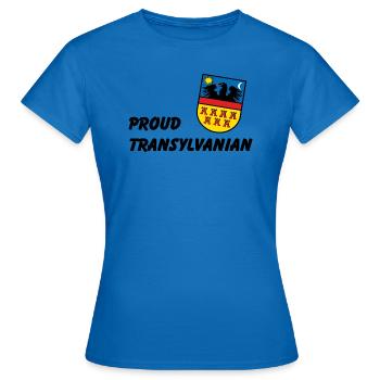 Fier Transylvanien - T-shirt Femme - bleu royal - Devant - AI Model Female 172 dark (172cm)