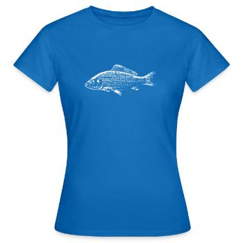 Poisson carpe - T-shirt Femme - bleu royal - Devant - AI Model Female 172 dark (172cm)