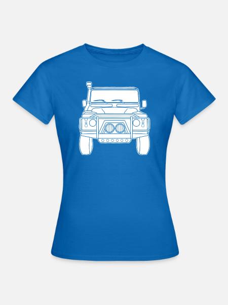 Landy Silhouette white - Frauen T-Shirt - Royalblau