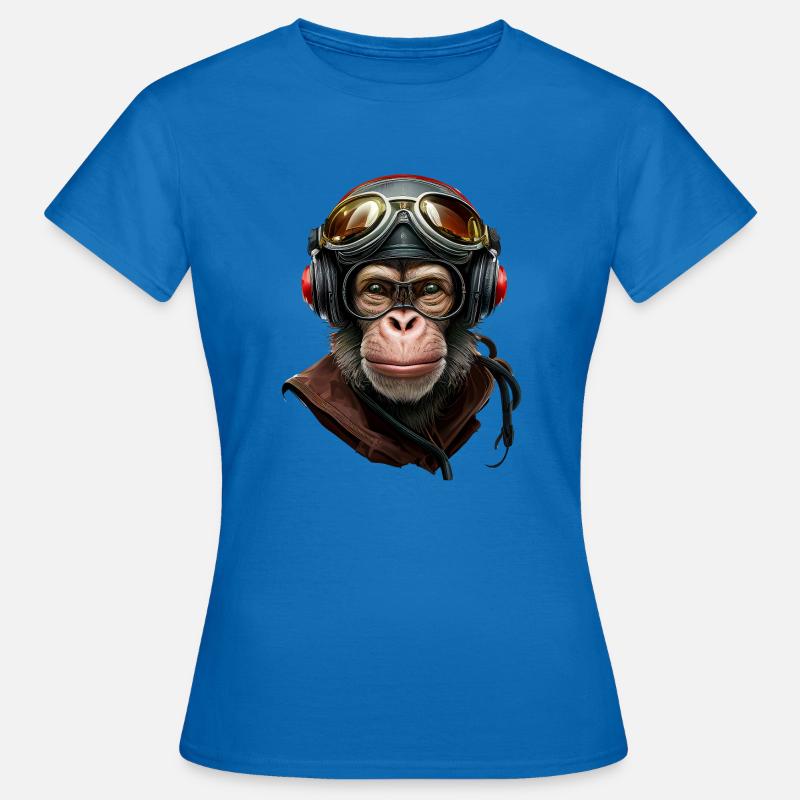 Chimpanzee - Monkey - Women's T-Shirt - royal blue