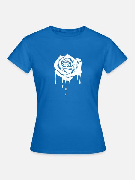 Rosen Schmelzen - Frauen T-Shirt - Royalblau