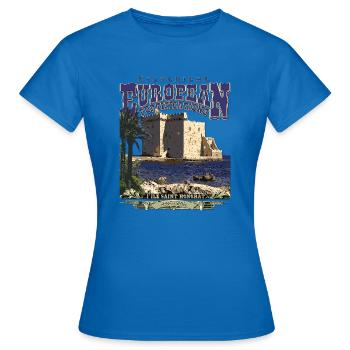 Ile saint honorate Europäische Festungen - Frauen T-Shirt - Royalblau - Vorne - AI Model Female 172 dark (172cm)
