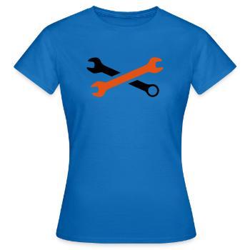 tools - Women's T-Shirt - royal blue - Front - AI Model Female 172 dark (172cm)