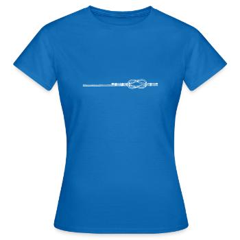Nœud plat - T-shirt Femme - bleu royal - Devant - AI Model Female 172 dark (172cm)
