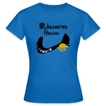 Freude & Happy - Frauen T-Shirt - Royalblau - Vorne - AI Model Female 172 dark (172cm)
