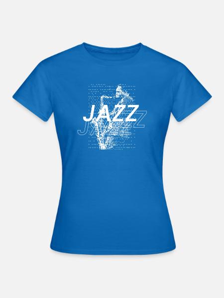 Jazz Musik Geschenk - Frauen T-Shirt - Royalblau