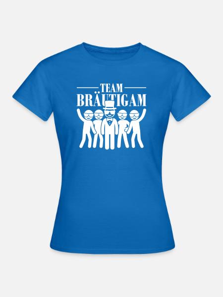 Team Bräutigam Lustig - Frauen T-Shirt - Royalblau