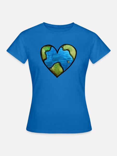 Erde - Frauen T-Shirt - Royalblau