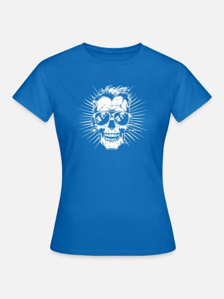 skull sonnenbrille - Frauen T-Shirt - Royalblau