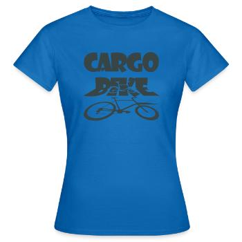 Cargo bike, cargo bike, cargo bike - Women's T-Shirt - royal blue - Front - AI Model Female 172 dark (172cm)