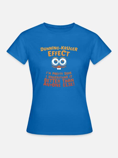 Mahn-Krüger-Effekt - Frauen T-Shirt - Royalblau