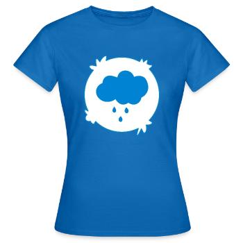 Kostüm Regenwolke Symbol Regen Wolke - Frauen T-Shirt - Royalblau - Vorne - AI Model Female 172 dark (172cm)