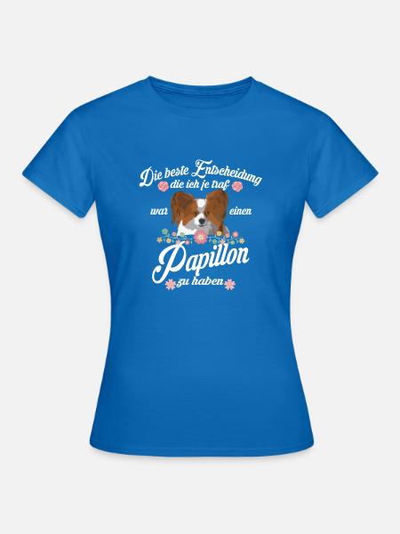 Papillon - Frauen T-Shirt - Royalblau