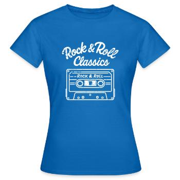 Rock and roll classique - T-shirt Femme - bleu royal - Devant - AI Model Female 172 dark (172cm)