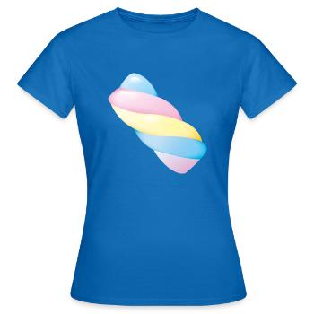 Smiley Marshmallow - T-shirt Femme - bleu royal - Devant - AI Model Female 172 dark (172cm)