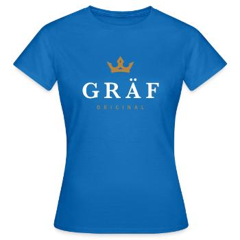 Gräf Original Familienlogo - Frauen T-Shirt - Royalblau - Vorne - AI Model Female 172 dark (172cm)