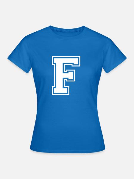 f - Frauen T-Shirt - Royalblau
