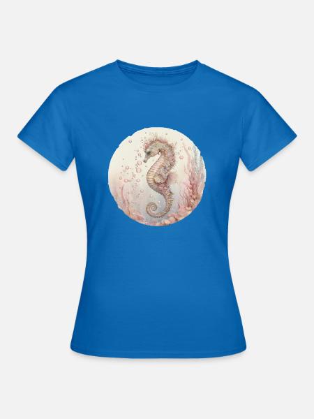 Seepferdchen - Frauen T-Shirt - Royalblau