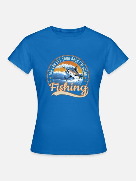 Angeln - Frauen T-Shirt - Royalblau
