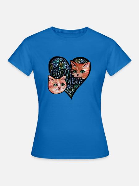 Kätzchen Katzen - Frauen T-Shirt - Royalblau