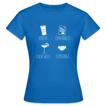 Immobilien-Händler Für Immobilien-Makler - Frauen T-Shirt - Royalblau - Vorne - AI Model Female 172 dark (172cm)