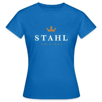 Stahl Original Familienlogo - Frauen T-Shirt - Royalblau - Vorne - AI Model Female 172 dark (172cm)