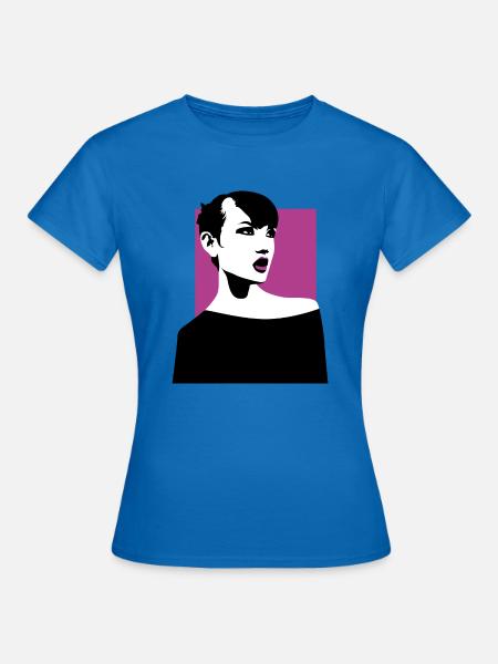 Mädchen - Frauen T-Shirt - Royalblau