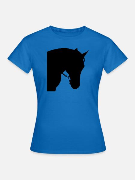 Pferdekopf 6 - Frauen T-Shirt - Royalblau