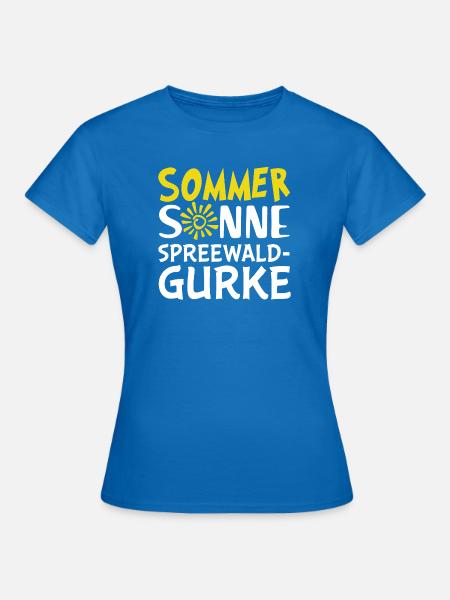 Sommer Sonne Spreewaldgurke - Frauen T-Shirt - Royalblau