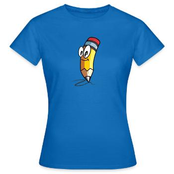 Sweet pencil - Women's T-Shirt - royal blue - Front - AI Model Female 172 dark (172cm)