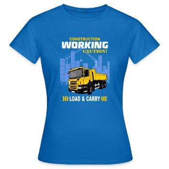 Camion à benne basculante - camion - camion - T-shirt Femme - bleu royal - Devant - AI Model Female 172 dark (172cm)