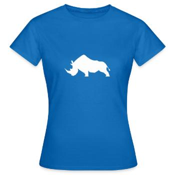 Rhino Nashorn - Frauen T-Shirt - Royalblau - Vorne - AI Model Female 172 dark (172cm)