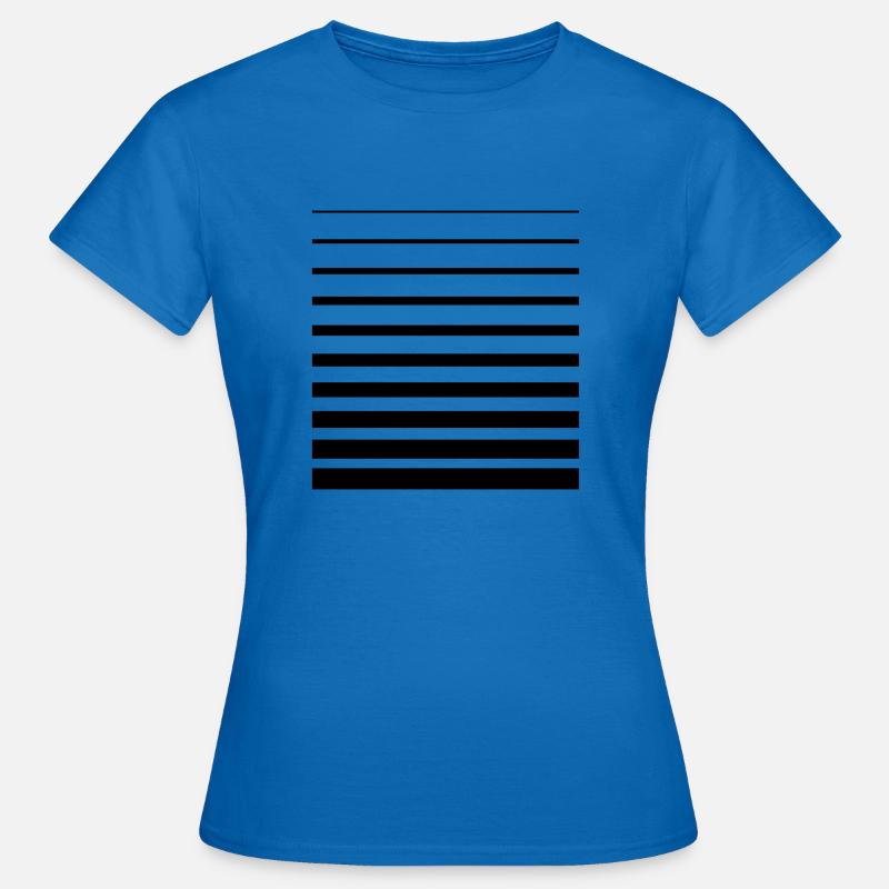 Lines Gradient Graphic - Women's T-Shirt - royal blue