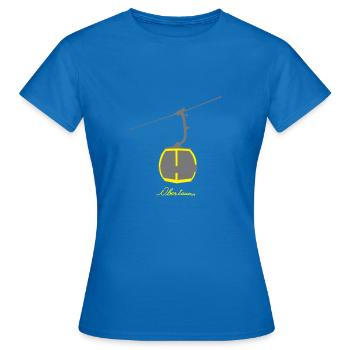Gondel Obertauern - Frauen T-Shirt - Royalblau - Vorne - AI Model Female 172 dark (172cm)