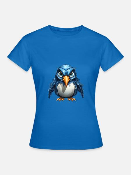 Pinguin Design personalisieren - Frauen T-Shirt - Royalblau