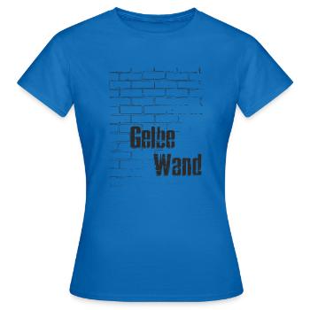 Cadeau de stade de football du mur jaune de Dortmund - T-shirt Femme - bleu royal - Devant - AI Model Female 172 dark (172cm)