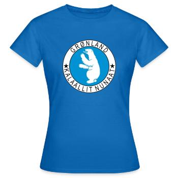 Greenland - Frauen T-Shirt - Royalblau - Vorne - AI Model Female 172 dark (172cm)
