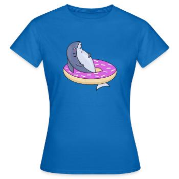 Donut Float - Women's T-Shirt - royal blue - Front - AI Model Female 172 dark (172cm)