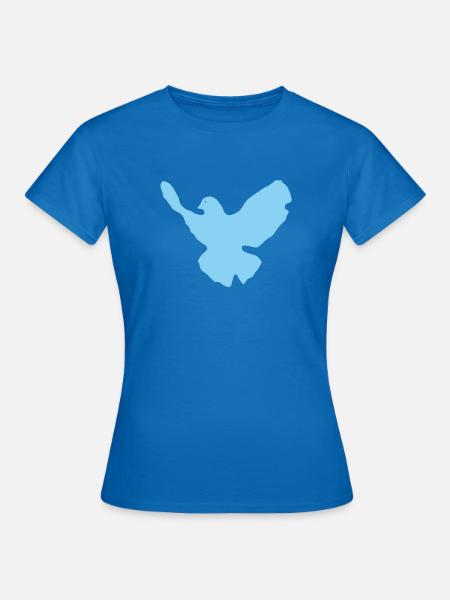 Friedenstaube - Frauen T-Shirt - Royalblau