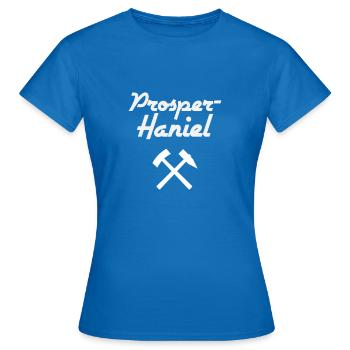 Prosper Haniel - good luck - hammer and mallets - Women's T-Shirt - royal blue - Front - AI Model Female 172 dark (172cm)