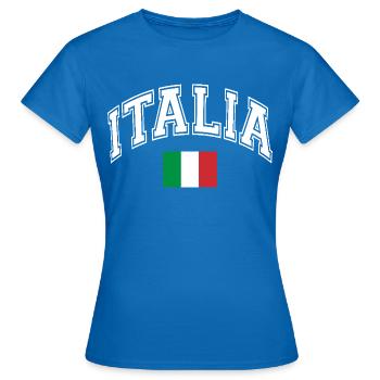 Italien - Frauen T-Shirt - Royalblau - Vorne - AI Model Female 172 dark (172cm)