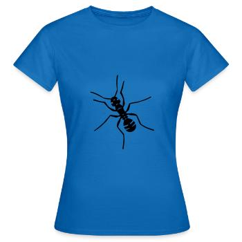 fourmi, insecte, scarabée - T-shirt Femme - bleu royal - Devant - AI Model Female 172 dark (172cm)