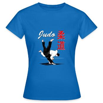 Judo - Judoka - Martial Arts - Women's T-Shirt - royal blue - Front - AI Model Female 172 dark (172cm)