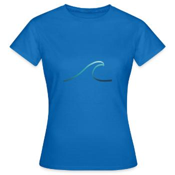 Turquoise wave - T-shirt Femme - bleu royal - Devant - AI Model Female 172 dark (172cm)