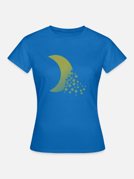 Moon - Frauen T-Shirt - Royalblau