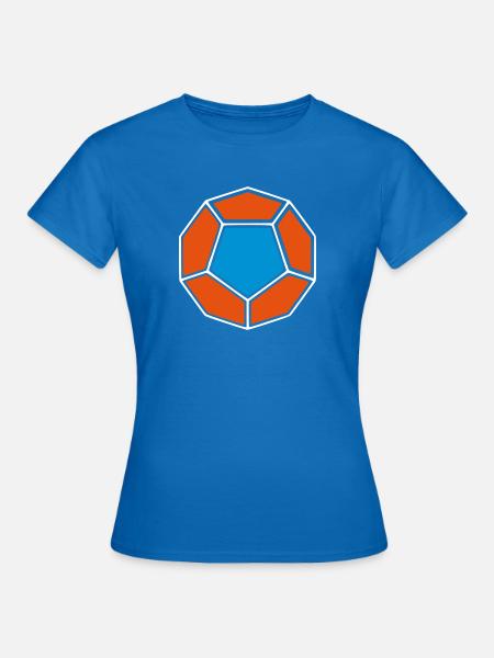 Dodecahedron / Dodekaeder - Platonischer Körper - Frauen T-Shirt - Royalblau