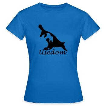 Usedom Design - Women's T-Shirt - royal blue - Front - AI Model Female 172 dark (172cm)