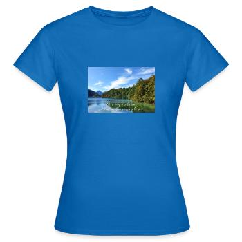 Life is just a reflection - Women's T-Shirt - royal blue - Front - AI Model Female 172 dark (172cm)