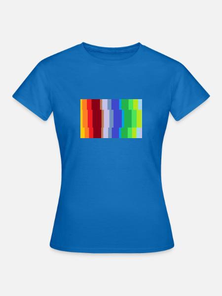 Bunte Struktur - Frauen T-Shirt - Royalblau